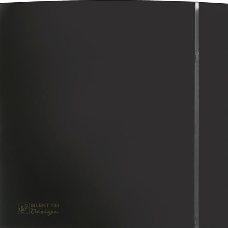 Чорний витяжний вентилятор Soler&Palau Silent-100 CRZ Black Design-4C