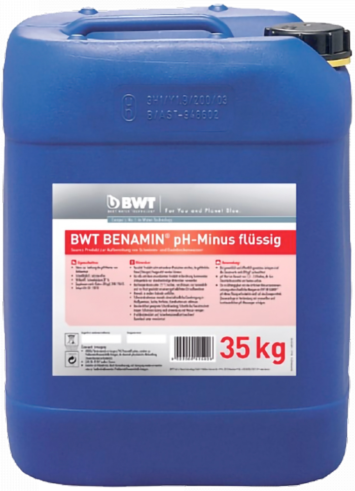 Жидкое средство BWT Benamin PH-Minus Flüssig (94226) в интернет-магазине, главное фото