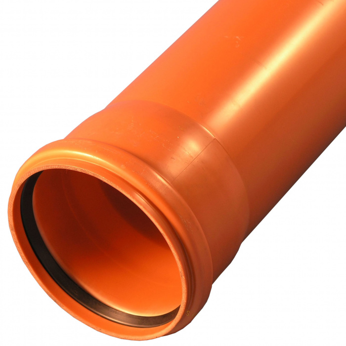 Характеристики труба для зовнішньої каналізації Valrom SN2 Ø160x6000 мм (СА000316006П)