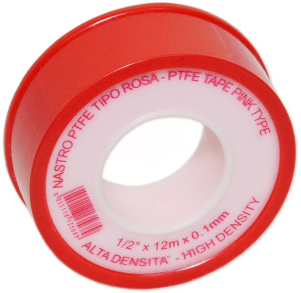 Стрічка високотемпературна тефлонова червона PTFE GoPlast (1/2″) 12 мм х 12 м х 0,1 мм (1343ROS000) в інтернет-магазині, головне фото