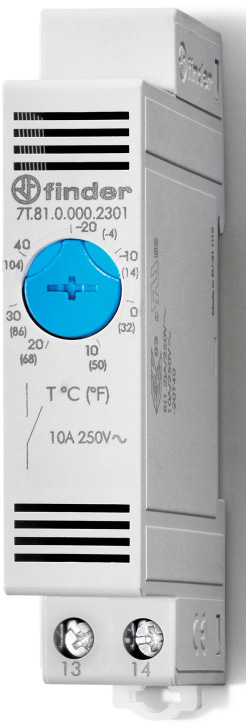 Механический терморегулятор Finder НО 10A (7T8100002303)