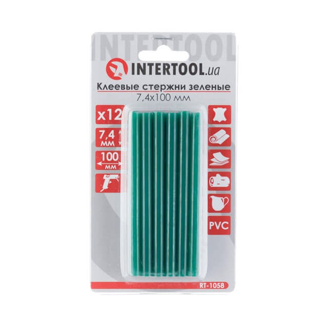 Комплект клейових стрижнів Intertool RT-1058 (7.4мм*100мм, 12шт.) в інтернет-магазині, головне фото