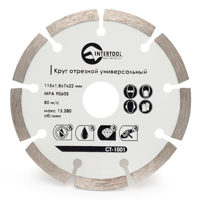 Инструкция отрезной диск 115 мм Intertool CT-1001