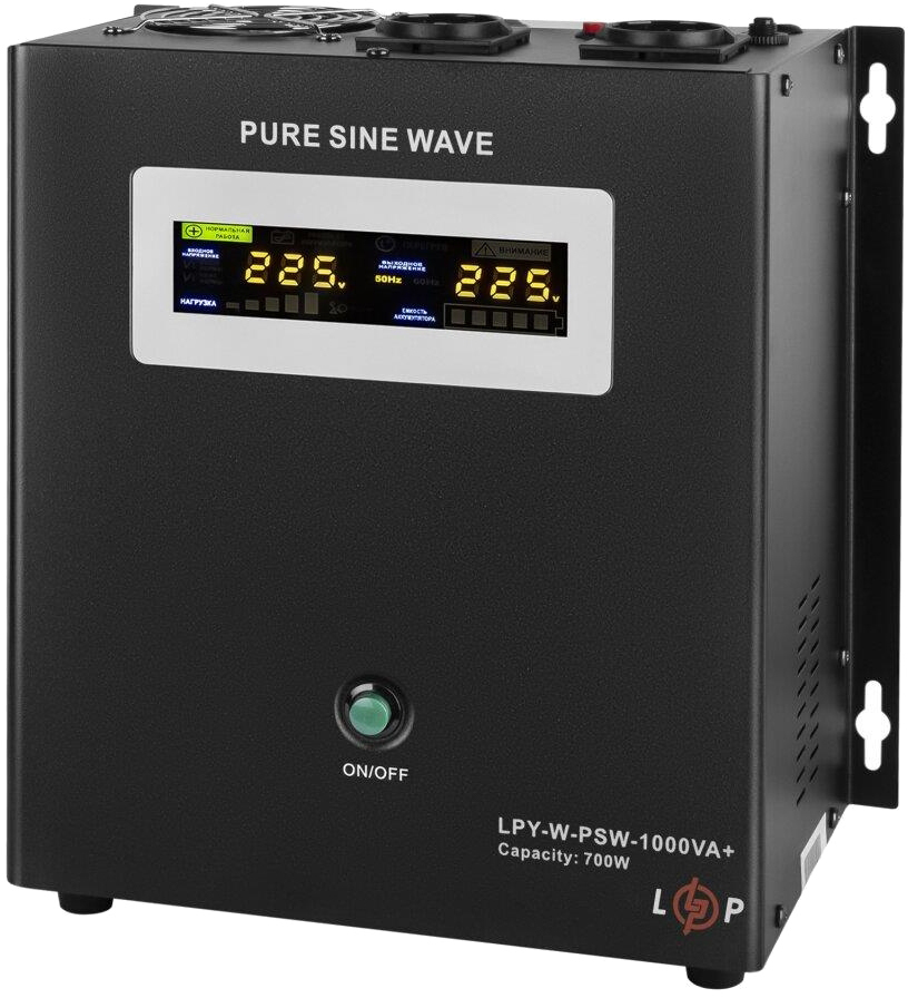 Джерело безперебійного живлення LogicPower UPS12V LPY-W-PSW-1000VA+(700Вт)10A/20A (4144) ціна 8153.00 грн - фотографія 2
