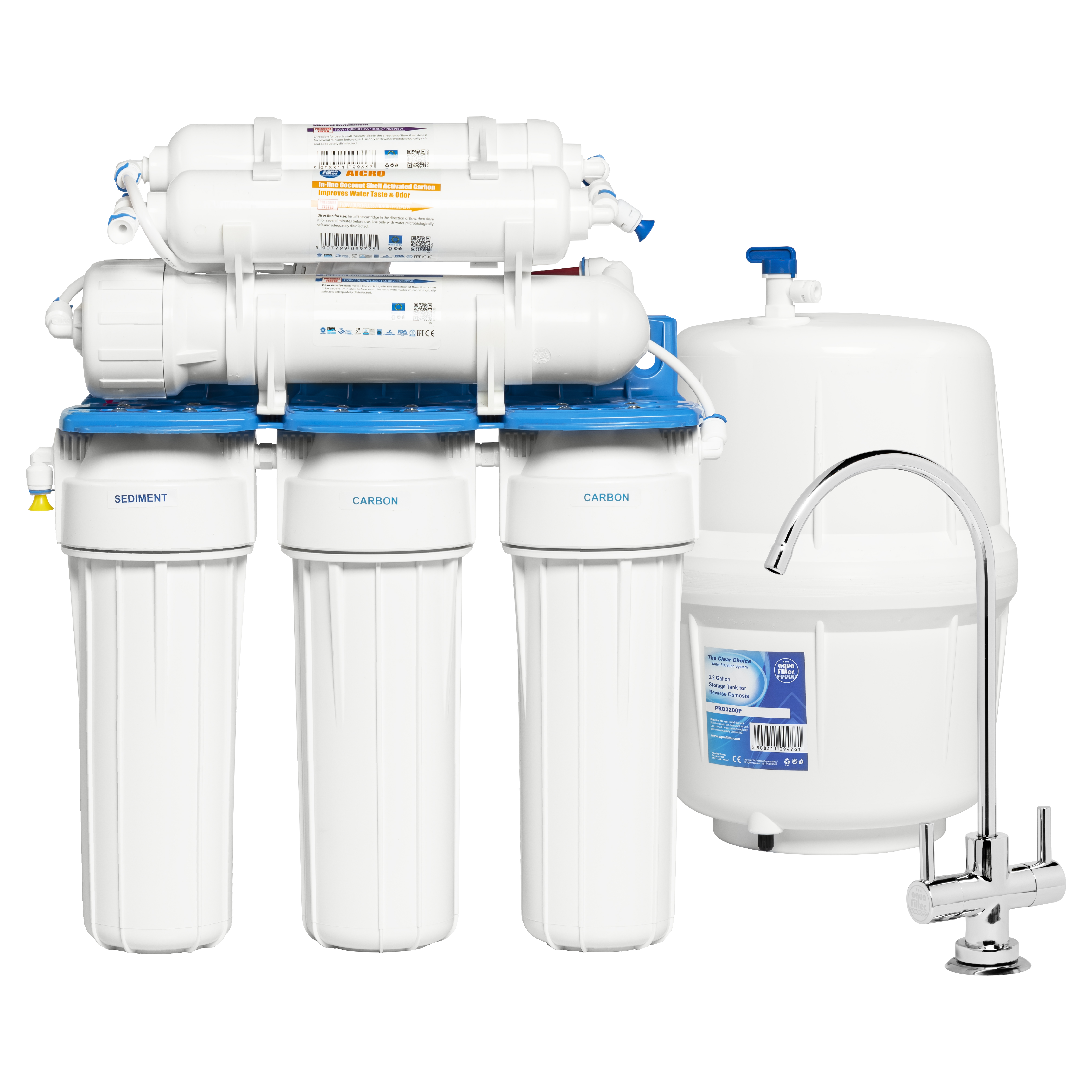 Характеристики фильтр 6 этапов очистки Aquafilter RX-RO6-75 (RX65155516)