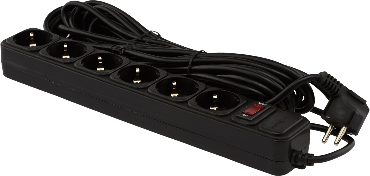 Сетевой фильтр LogicPower LP-X6, 10 m Black (OEM) (2751) в интернет-магазине, главное фото