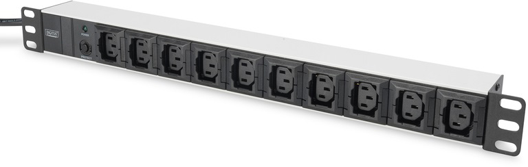 Digitus 1U, 10xC13, 10A, 250V, C14