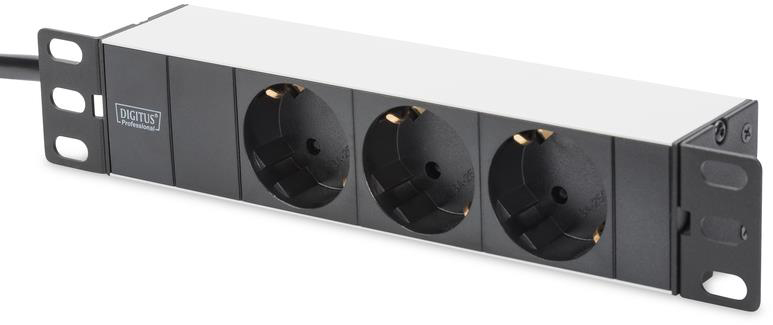 Digitus 10 "1U, 16A, 230V 3xSchuko