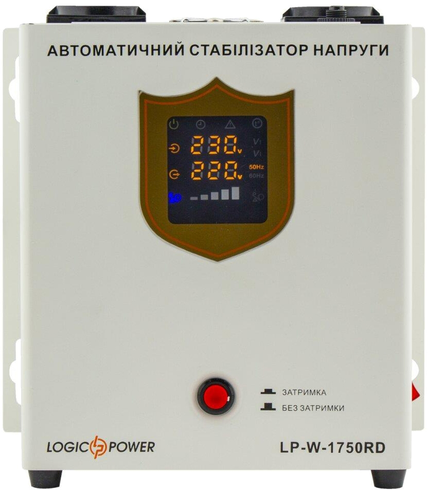 Характеристики стабилизатор 1 квт LogicPower LP-W-1750RD (1000W) (10348)