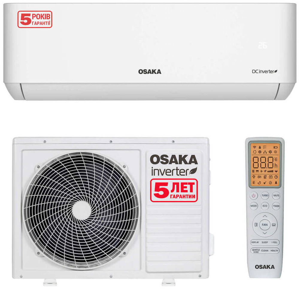 Кондиционер Osaka с обогревом Osaka Aura DC Inverter STA-12HW (Wi-Fi)