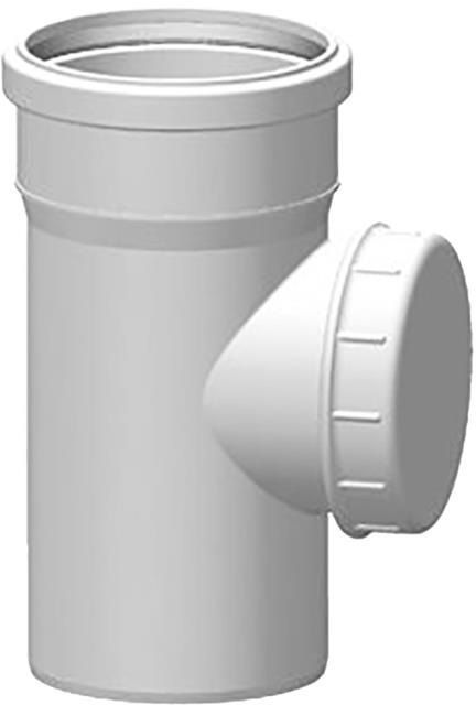 Ревизия канализационная диаметром 110 мм Rehau Raupiano Plus Ø110 (121534003)