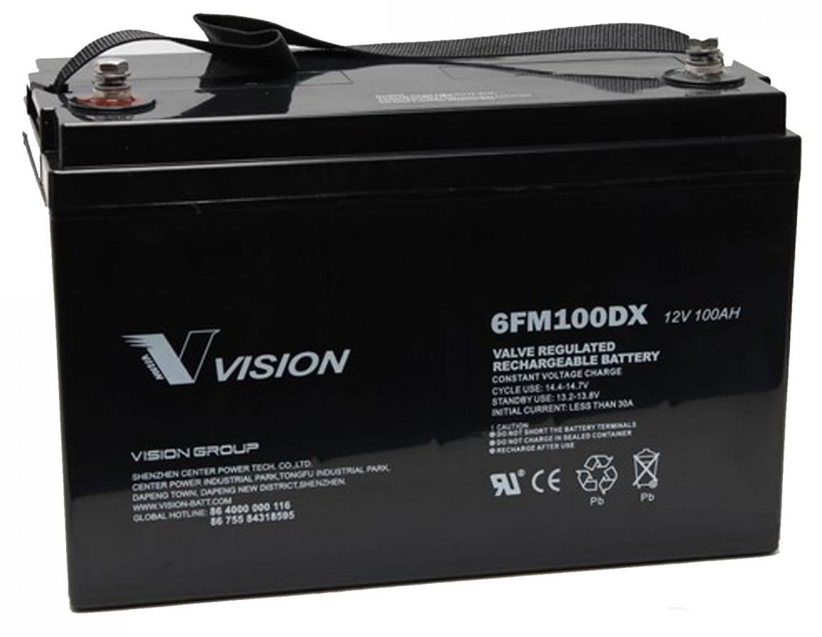 Аккумулятор свинцово-кислотный Vision 6FM100 в интернет-магазине, главное фото