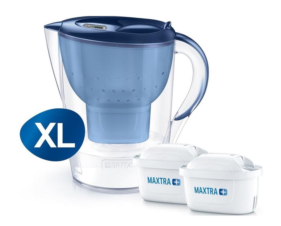 Фильтр для очистки воды в квартире Brita Marella XL Blue + 2 картриджа