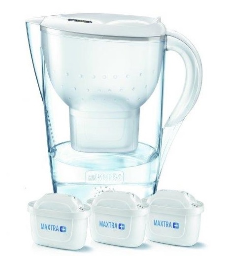 Фильтр для очистки воды в квартире Brita Marella XL White + 3 картриджа