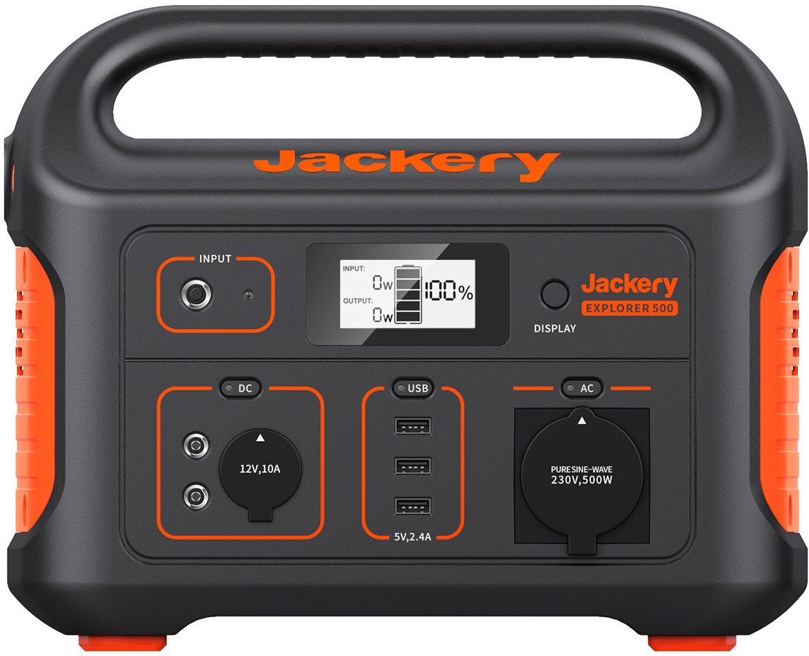 Jackery Explorer 500EU, 500Вт / 518Вт*год