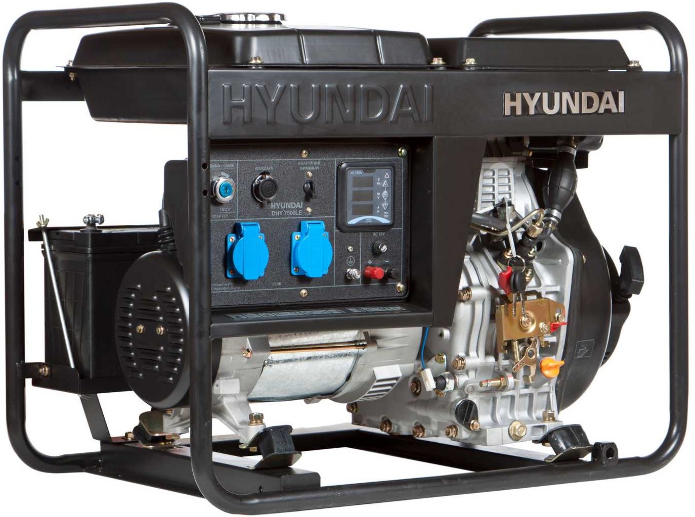 Генератор с аккумулятором Hyundai DHY 7500LE