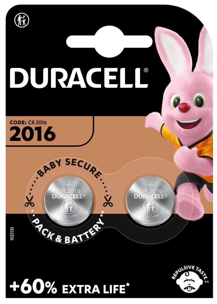Батарейки типа CR2016 Duracell DL2016 DSN 2шт. в Киеве