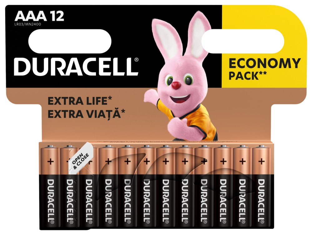 Купити батарейки 12 штук Duracell LR03 MN2400 12шт. в Києві