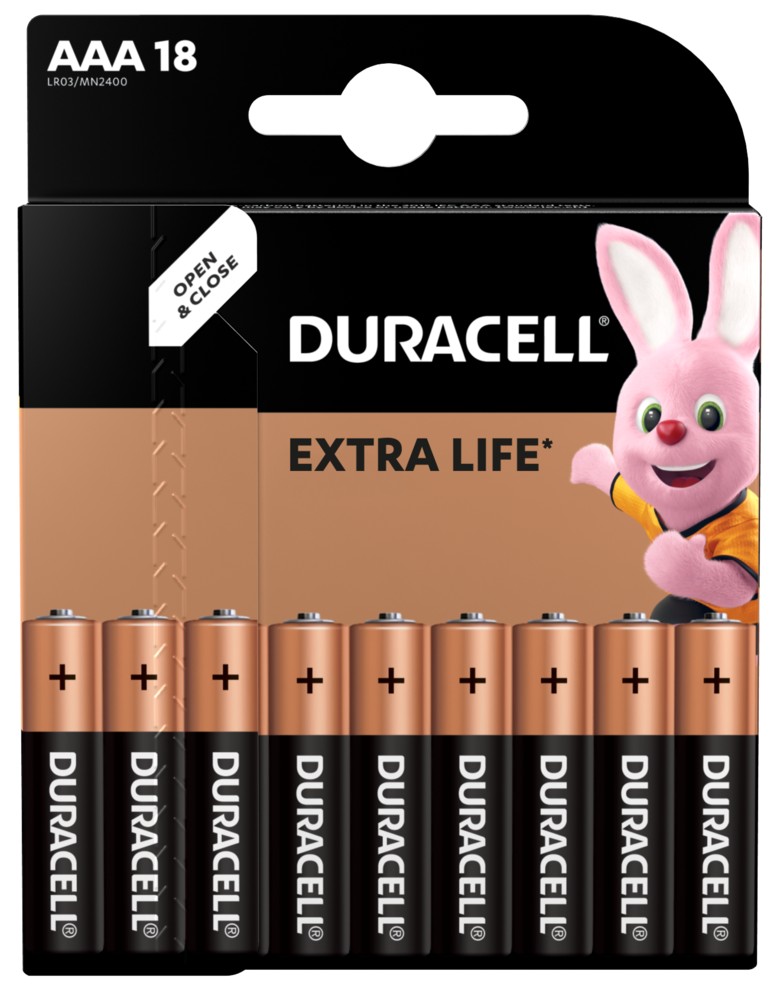 Батарейка Duracell LR03 MN2400 18шт. в интернет-магазине, главное фото
