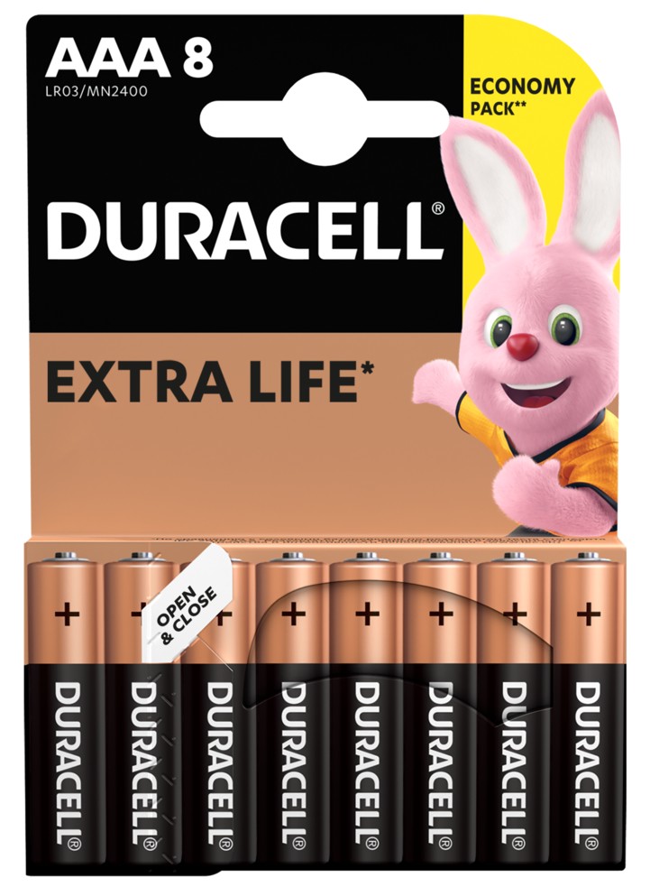 Батарейка Duracell LR03 MN2400 8шт. в интернет-магазине, главное фото