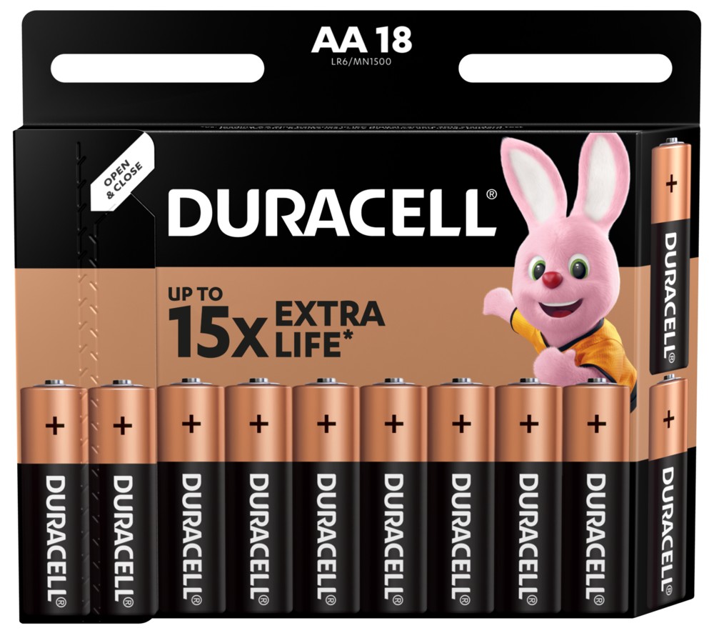 Батарейка Duracell LR06 MN1500 18шт. в інтернет-магазині, головне фото