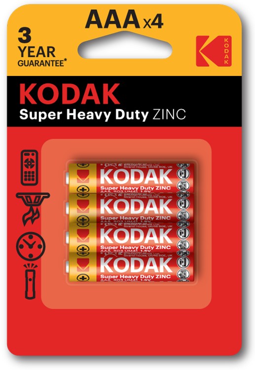Батарейка Kodak Extra Heavy Duty R3 [BLI 4] в интернет-магазине, главное фото