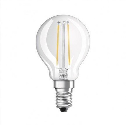 Светодиодная лампа форма груша Osram Led E14 4-40W 4000K 220V P45 Filament (4058075435209)
