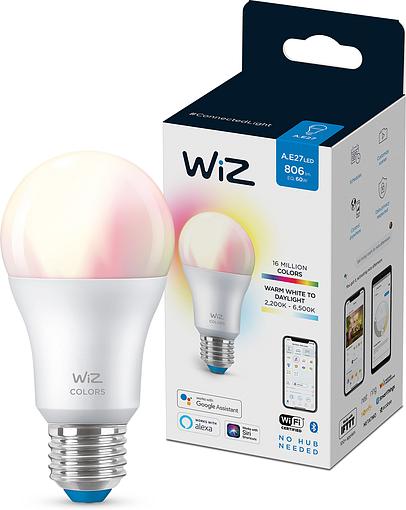 WiZ Led Smart E27 8W 806Lm A60 2200-6500K RGB Wi-Fi (929002383602)