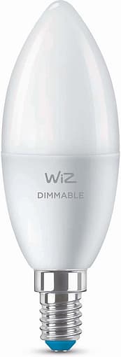 Лампа WiZ светодиодная WiZ Led Smart E14 4.9W 470Lm C37 2700K Dimm Wi-Fi (929002448502)