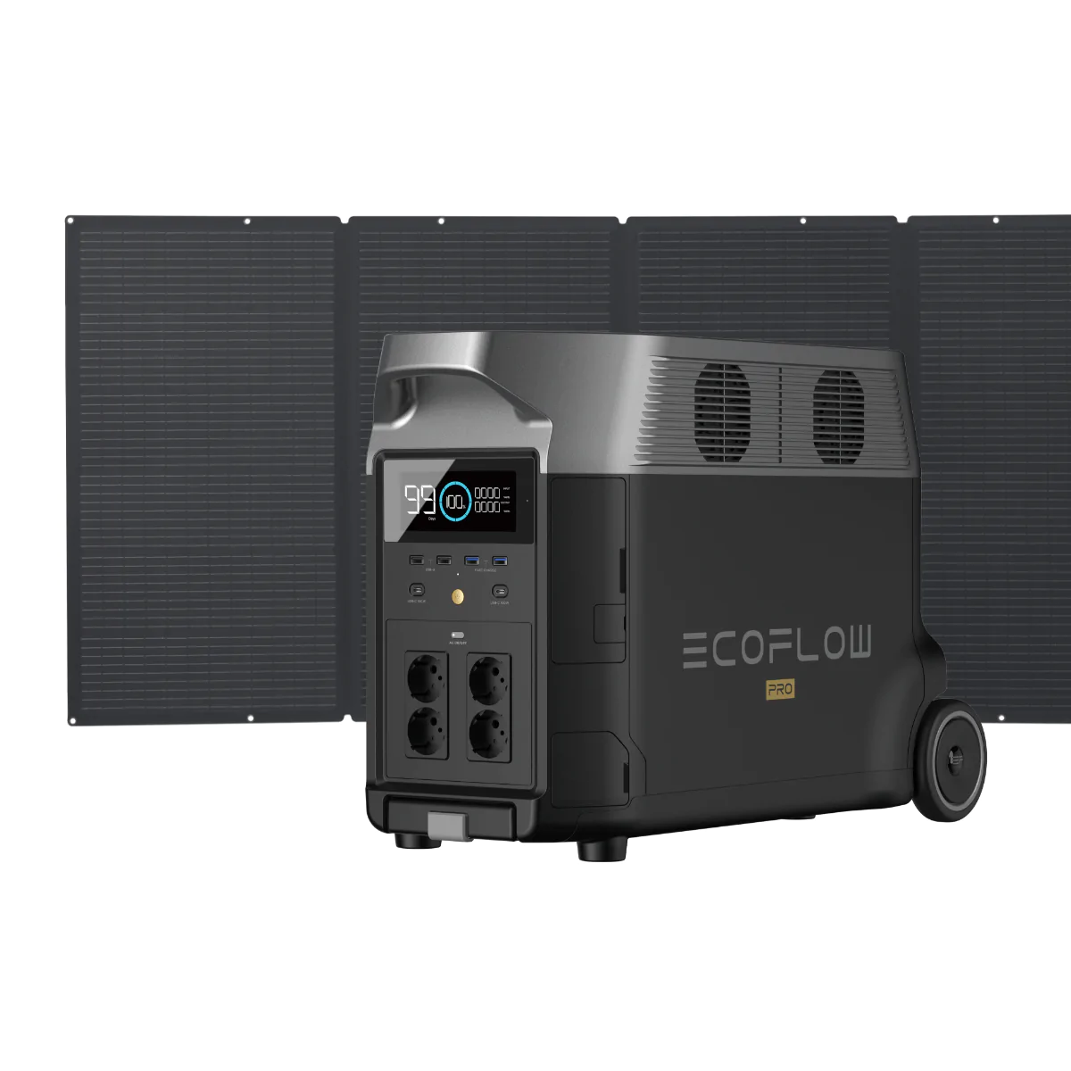 Портативная зарядная станция EcoFlow DELTA Pro + 400W Solar Panel