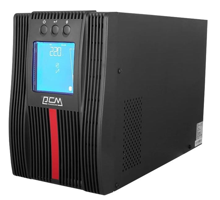 Купити джерело безперебійного живлення Powercom MAC-2000 LCD 2000VA PF=1 online RS232 USB 8 IEC  в Києві