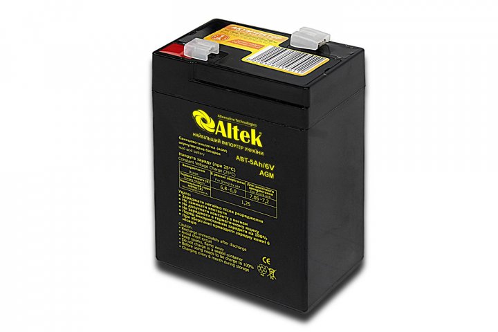 Отзывы аккумулятор свинцово-кислотный Altek ABT-5Аh/6V AGM в Украине