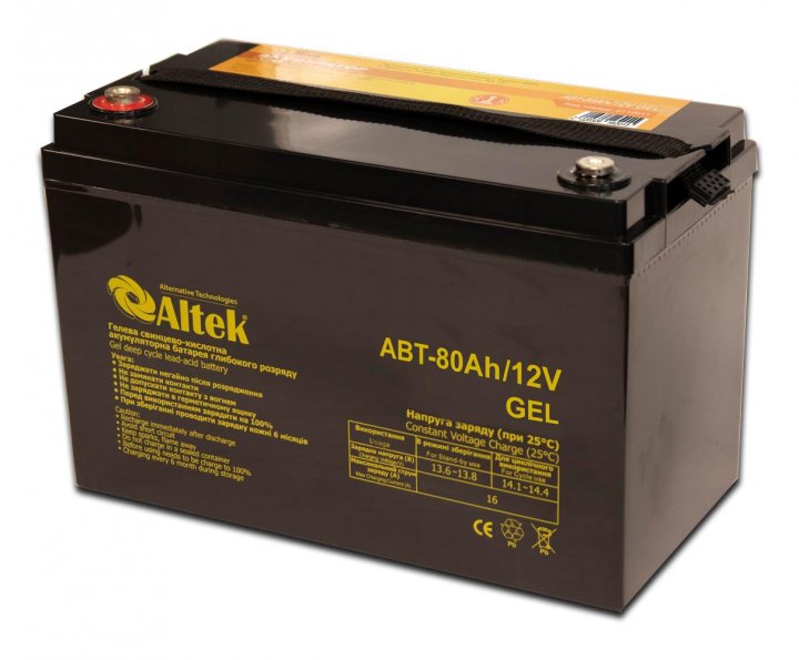 Аккумулятор гелевый Altek ABT-80Аh/12V GEL в интернет-магазине, главное фото