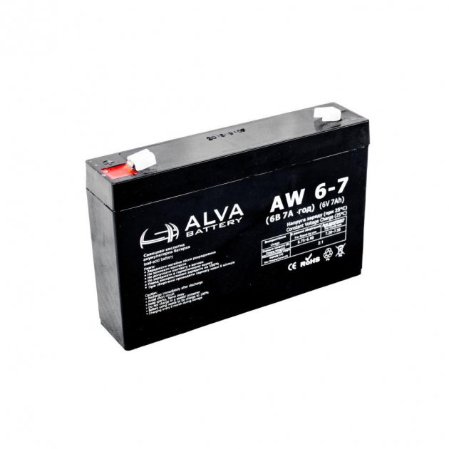 Акумулятор 6 В Alva Battery AW6-7