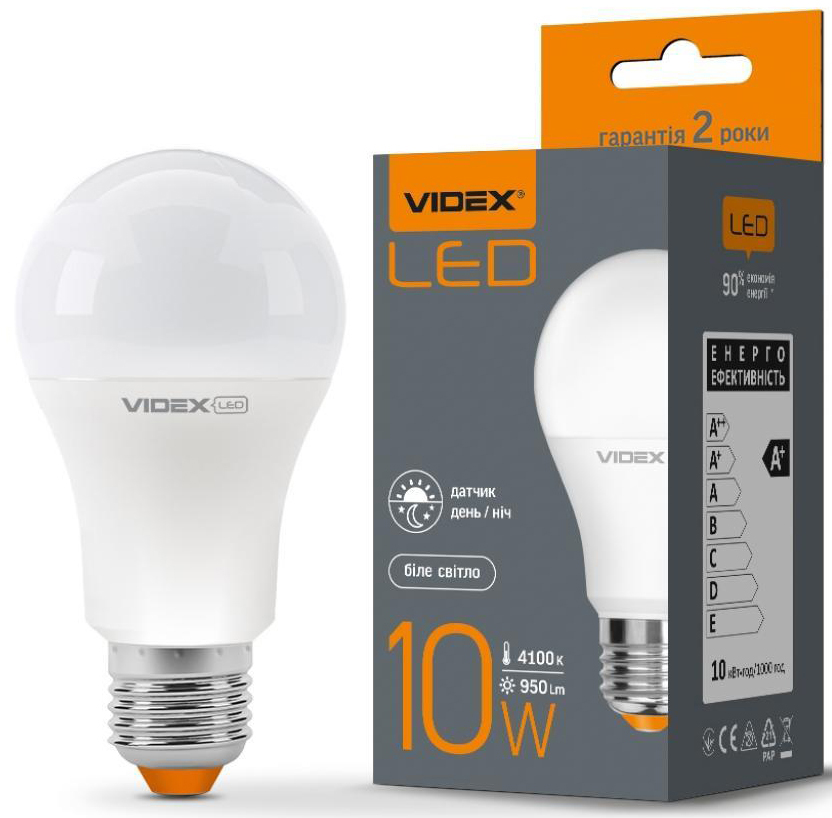 Светодиодная лампа Videx A60e 10W E27 4100K 220V (VL-A60e-10274) цена 79.50 грн - фотография 2