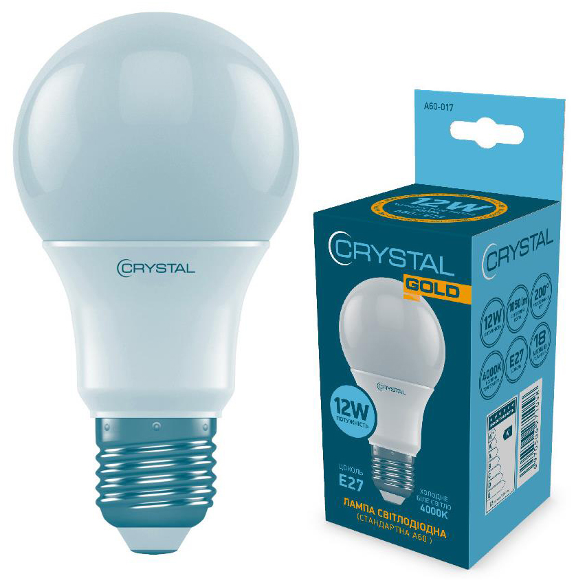 Crystal Led A60 12W PA Е27 4000K (A60-017)