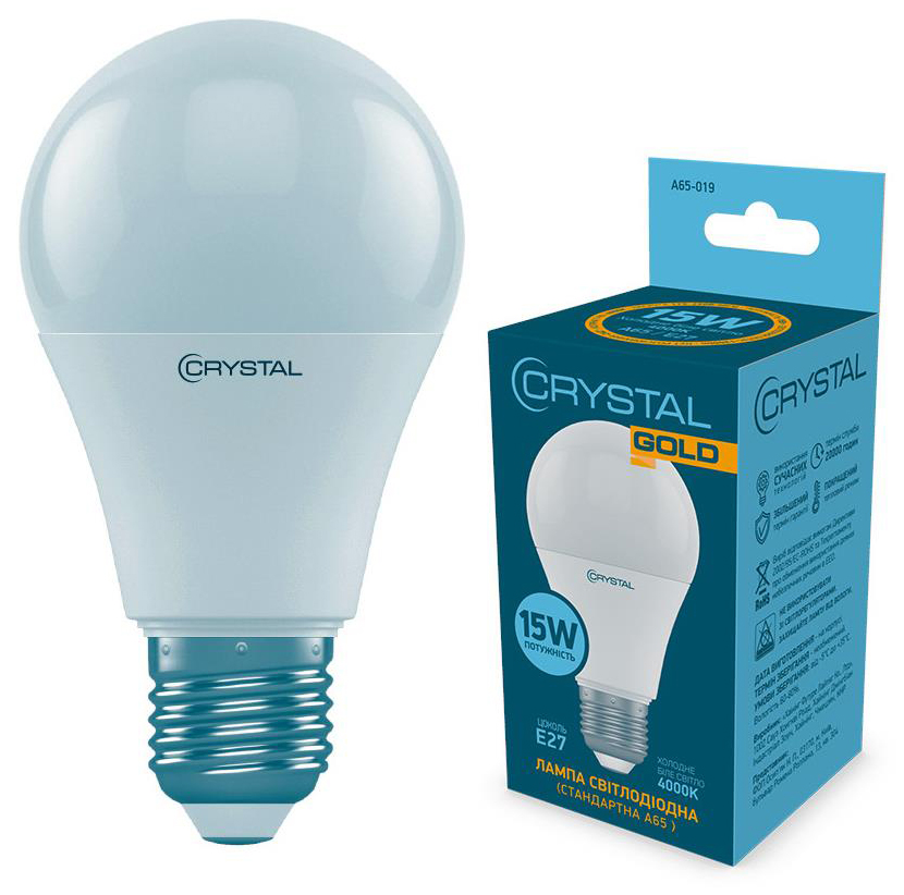 Crystal Led A65 15W PA Е27 4000K (A65-019)
