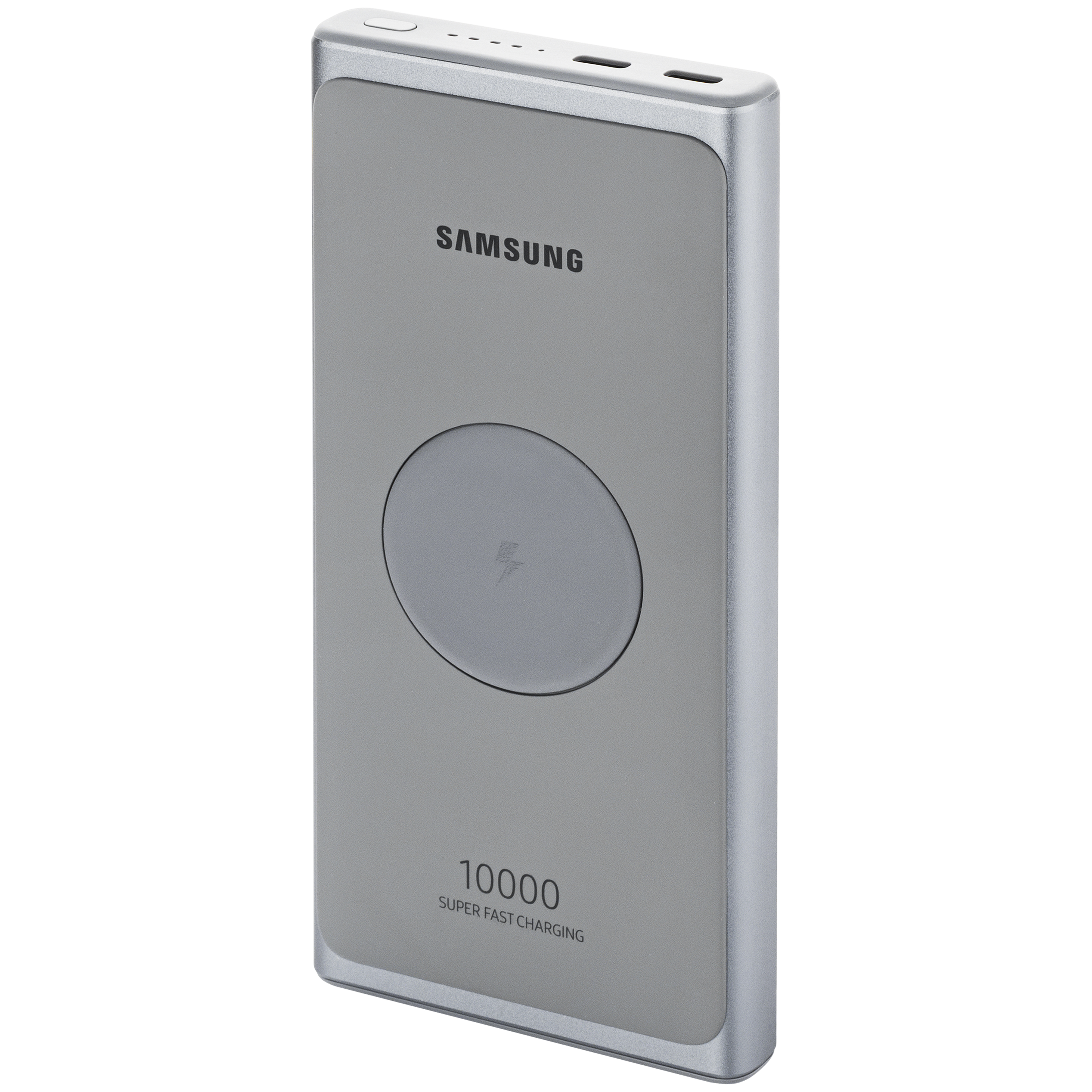 Павербанк з Li-Ion батареєю Samsung EB-U3300, 10000mAh, 25W, FC, USB Type-C, Wirel. Char. Gray (EB-U3300XJRGRU)