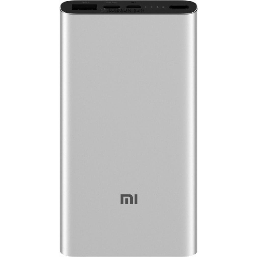 Алюминиевый повербанк Xiaomi Mi Power bank 3 10000mAh QC3.0(Type-C), QC2.0(USB) Silver (PLM12ZM)
