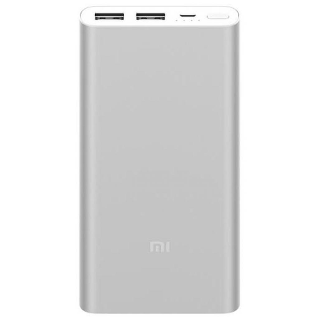 Алюминиевый повербанк Xiaomi Mi Power Bank 2S 10000 mAh QC2.0(2.4A,2USB) (PLM09ZM) Silver (VXN4231GL / VXN4228CN)