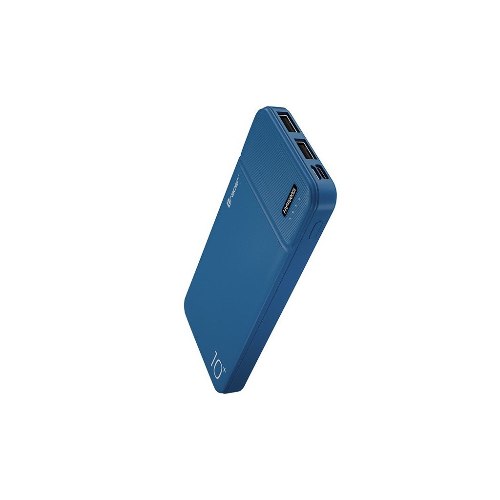 Tracer 10000 mAh, USB Type-C/Micro USB, 2*USB 5V/2.1A, blue (TRABAT46957)