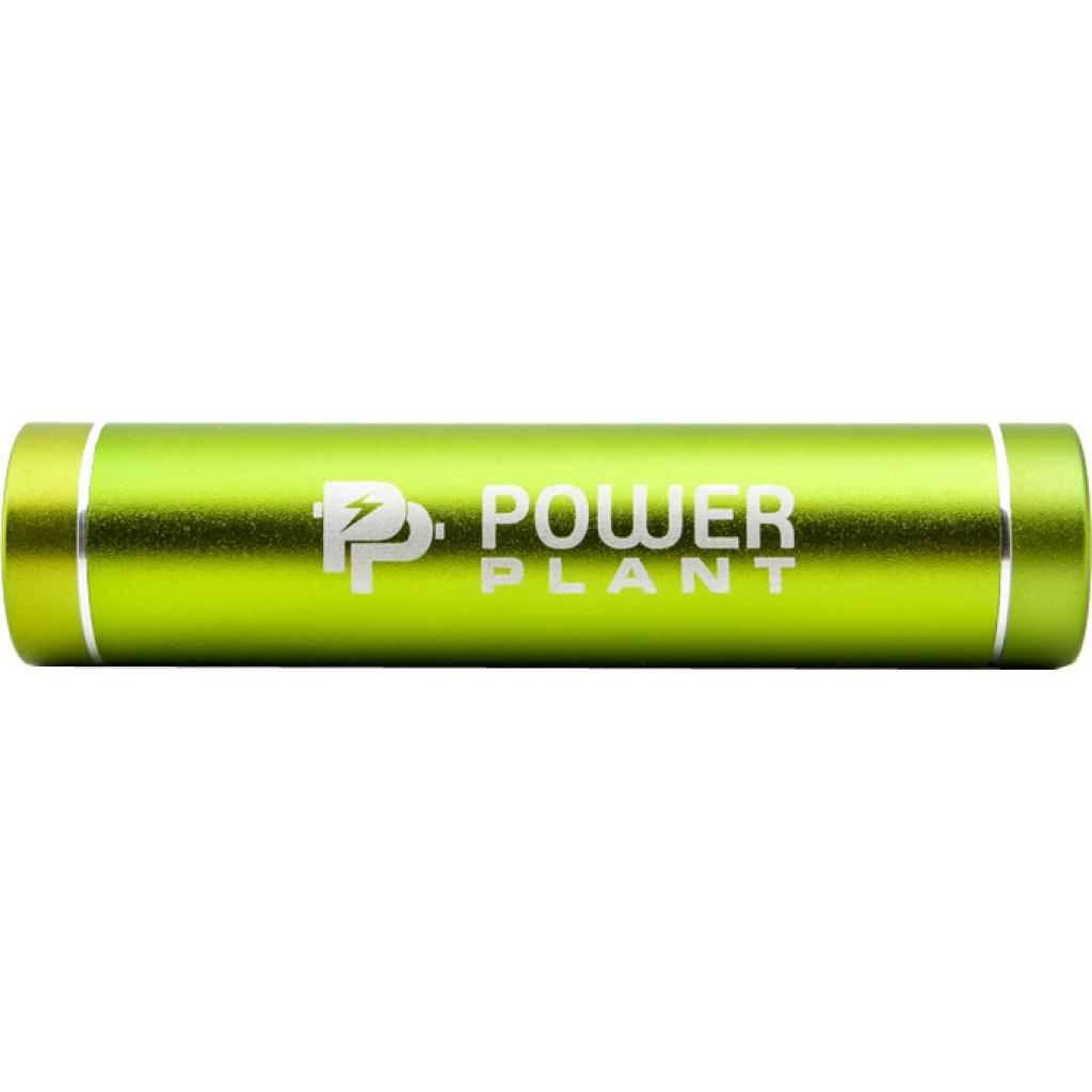 Зеленый повербанк PowerPlant PB-LA103, 2600mAh (PPLA103)