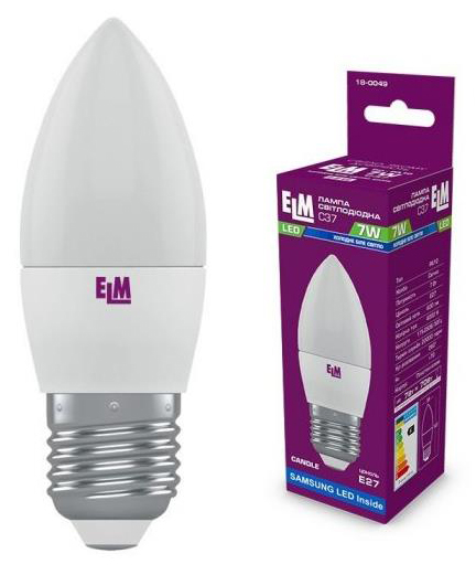 ELM C37 7W PA10S E27 4000K (18-0049)