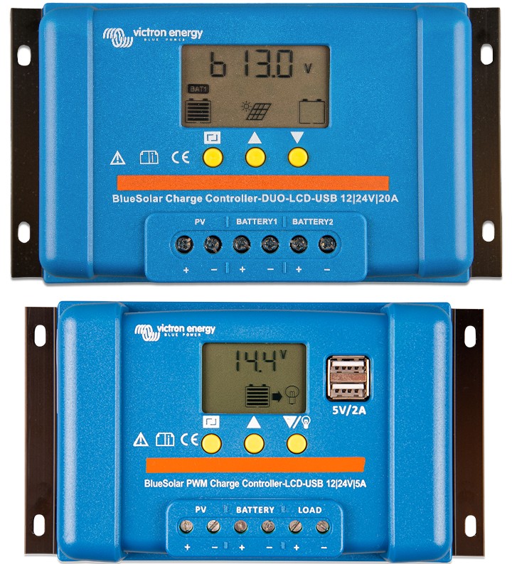 Контролер заряду Victron Energy BlueSolar PWM-LCD&USB 12/24V-5A (5А, 12/24 В) в інтернет-магазині, головне фото