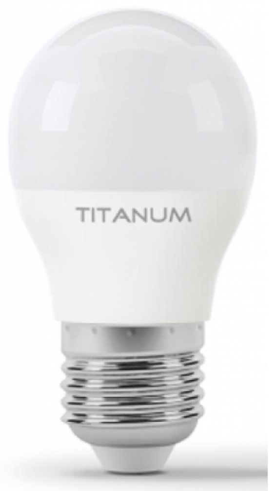 Лампа Titanum светодиодная Titanum G45 6W E27 4100K 220V (TLG4506274)