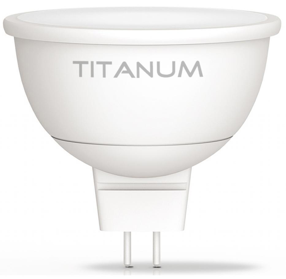 Светодиодная лампа мощностью 6 Вт Titanum MR16 6W GU5.3 4100K 220V (TLMR1606534)