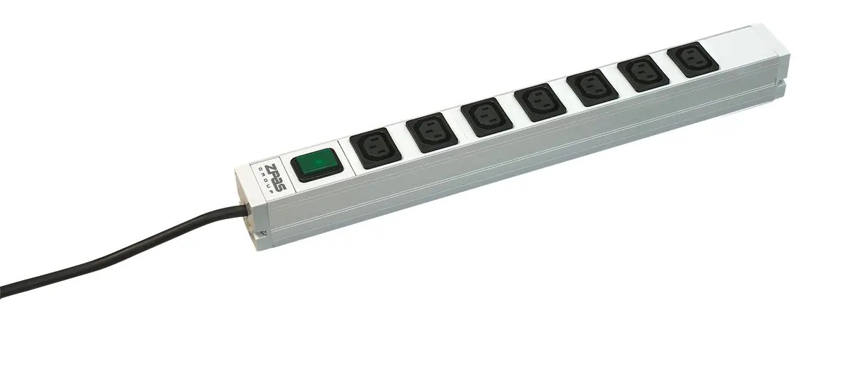 ZPAS WZ-LZ11-40-00-000/C14, 19" 1U 7хС13, вилка С14