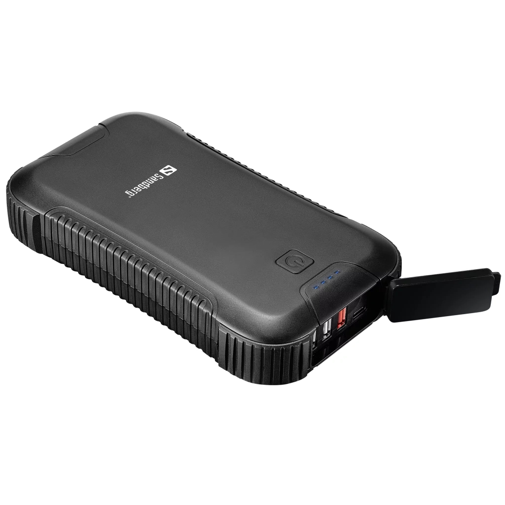 Павербанк для ноутбука Sandberg 30000mAh PD/45W QC/3.0 USB-C USB-A*3 8 LED flashlight (420-48)