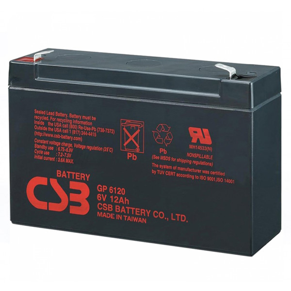 Акумулятор 12 A·h CSB Battery GP6120