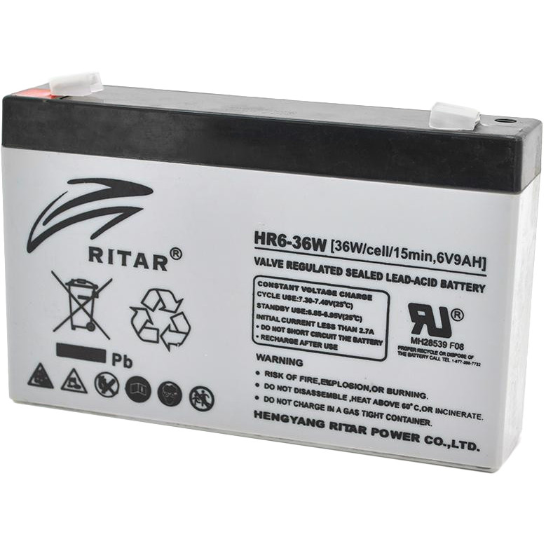 Акумулятор 6 В Ritar 6V-9Ah (HR6-36W)